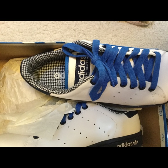 Adidas Stan Smith 2 Lea size 8 men’s worn once - Picture 3 of 8